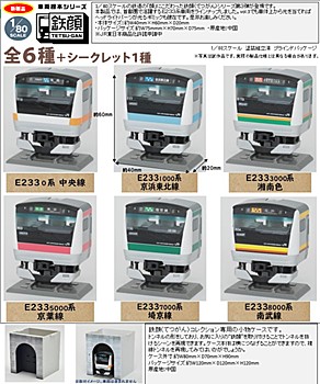 1/80スケール 鉄顔コレクション Vol.3&専用小物ケースB(トンネル) (1/80 Scale Tetsugan Collection Vol. 3 & Dedicated Accessory Case B (Tunnel))